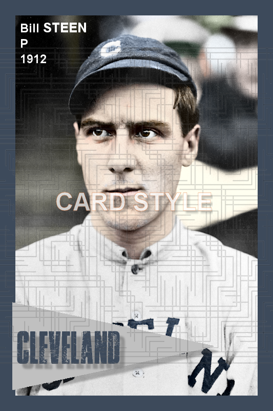 Bill Steen - 1912 Cleveland Naps - choose a size & style