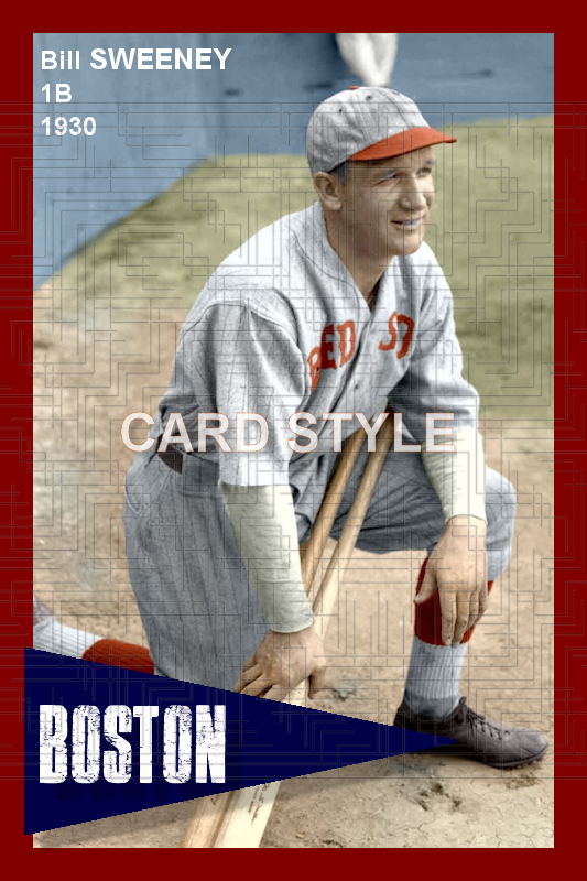Bill Sweeney - 1930 Boston Red Sox - choose a size & style