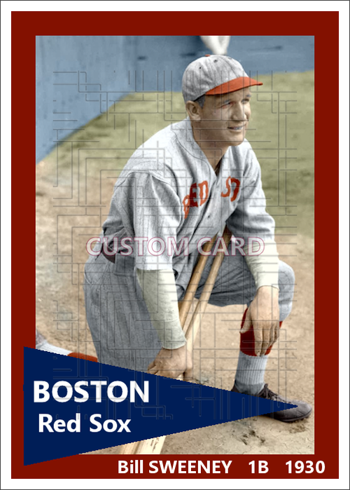 Bill Sweeney - 1930 Boston Red Sox - choose a size & style