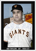 Bill Taylor - 1954-57 New York Giants - choose a size & style