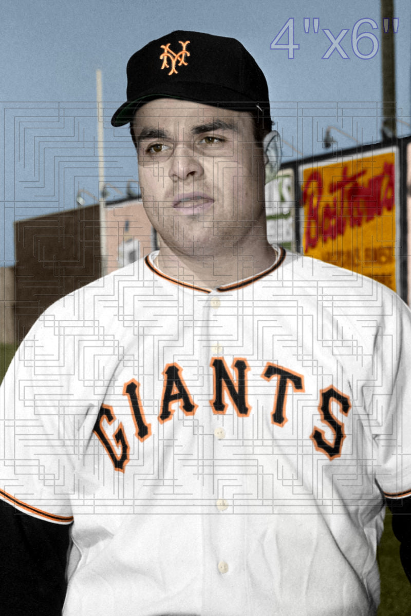 Bill Taylor - 1954-57 New York Giants - choose a size & style