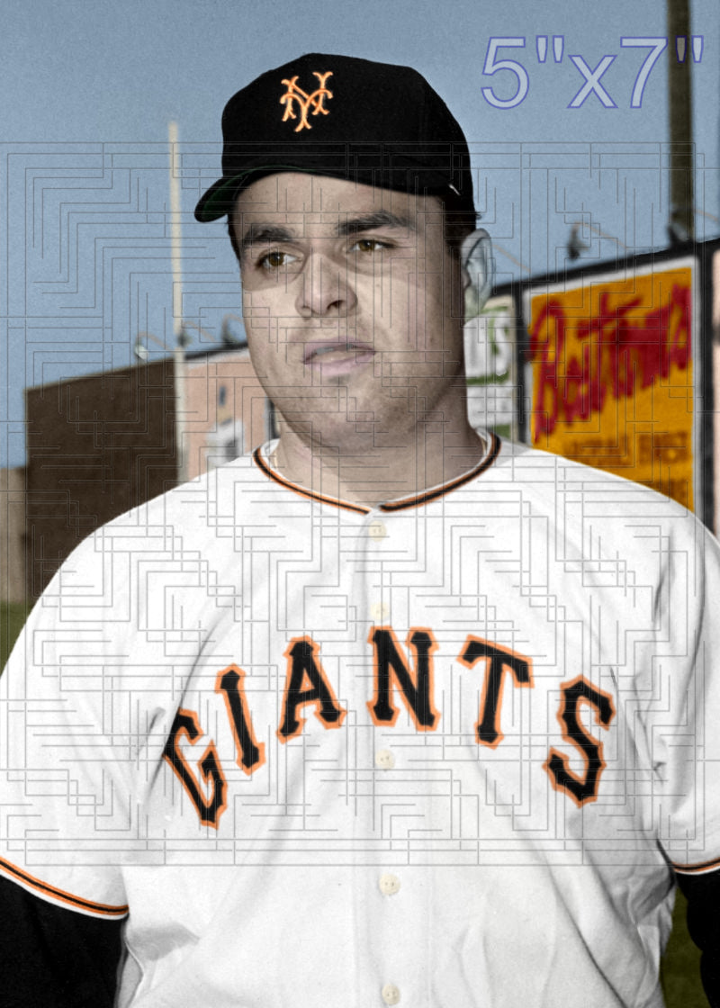 Bill Taylor - 1954-57 New York Giants - choose a size & style