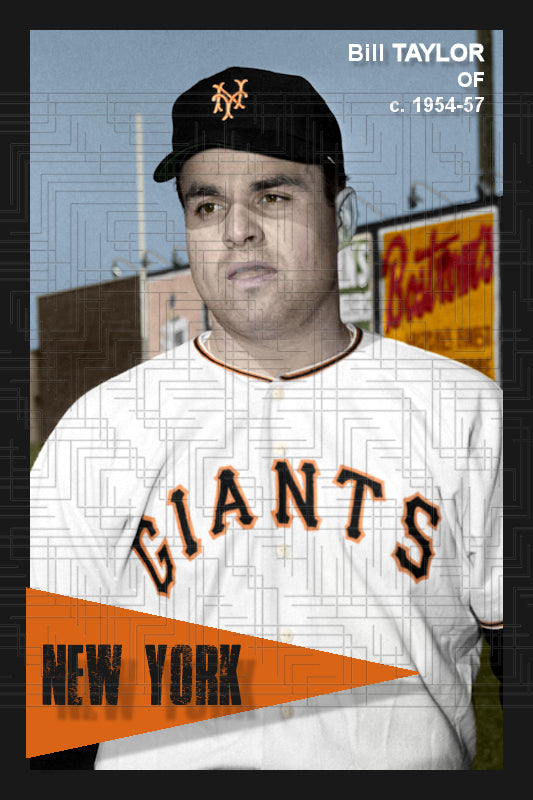 Bill Taylor - 1954-57 New York Giants - choose a size & style