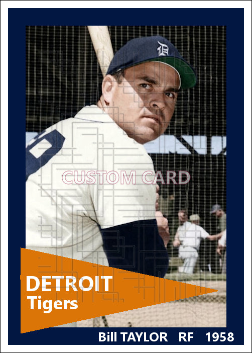 Bill Taylor - 1958 Detroit Tigers - choose a size & style