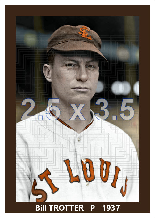 Bill Trotter - 1937 St. Louis Browns - choose a size & style