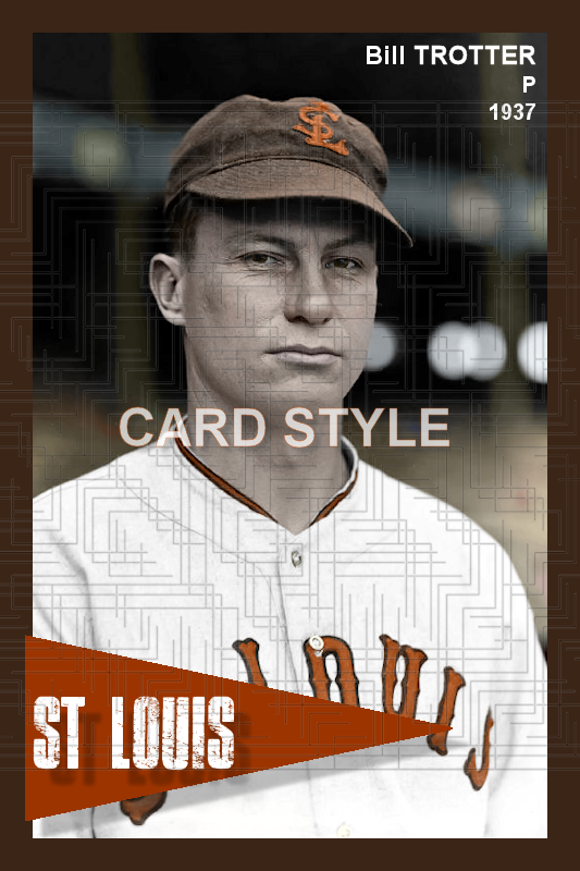 Bill Trotter - 1937 St. Louis Browns - choose a size & style