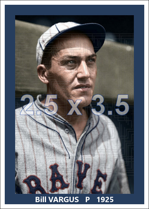 Bill Vargus - 1925 Boston Braves - choose a size & style