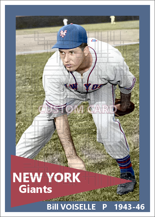 Bill Voiselle - 1943-46 New York Giants - choose a size & style