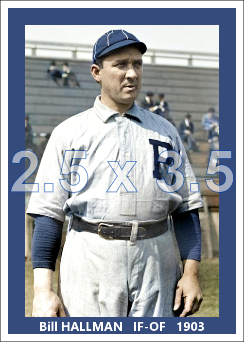 Bill Hallman - 1903 Philadelphia Phillies - choose a size & style