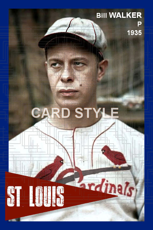 Bill Walker - 1935 St. Louis Cardinals - choose a size & style