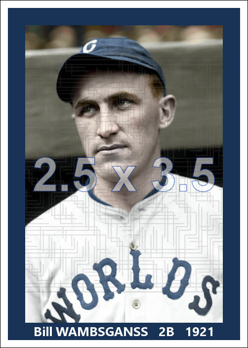 Bill Wambsganss - 1921 Cleveland Indians - choose a size & style