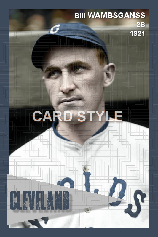 Bill Wambsganss - 1921 Cleveland Indians - choose a size & style