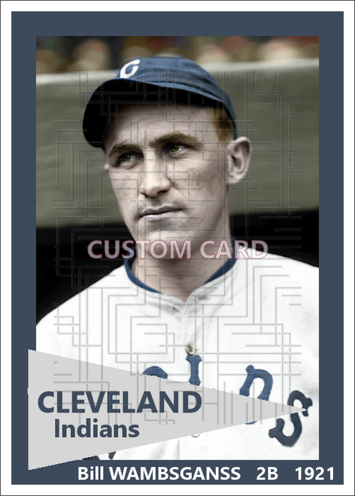 Bill Wambsganss - 1921 Cleveland Indians - choose a size & style