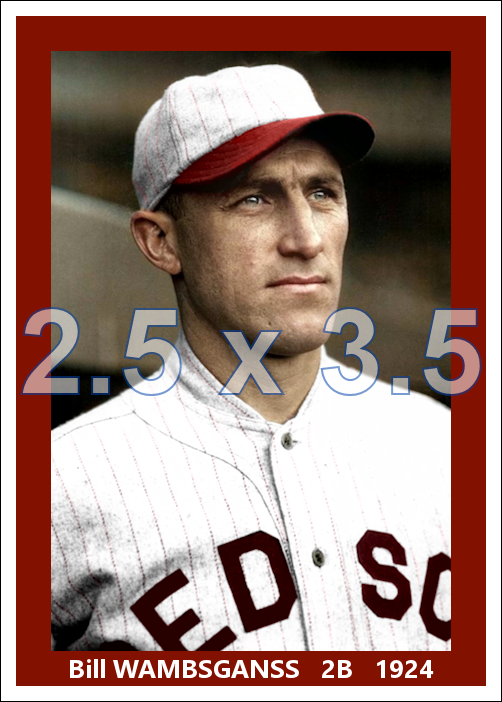 Bill Wambsganss - 1924 Boston Red Sox - choose a size & style