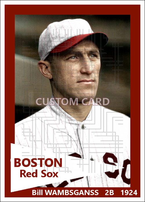 Bill Wambsganss - 1924 Boston Red Sox - choose a size & style