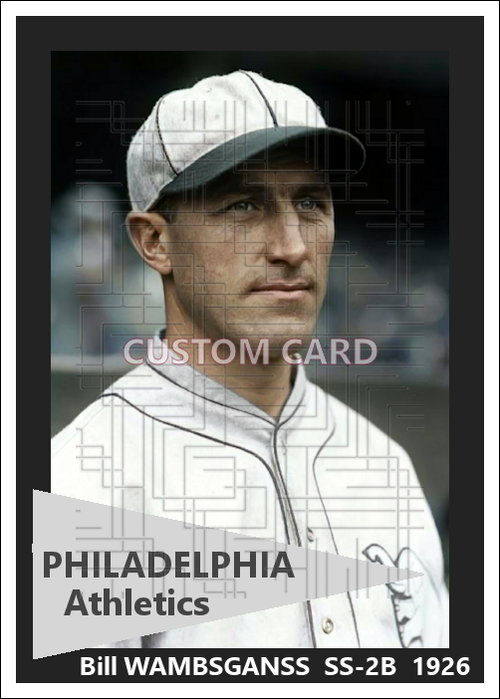 Bill Wambsganss - 1926 Philadelphia Athletics - choose a size & style