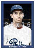 Bill Webb - 1943 Philadelphia Phillies - choose a size & style