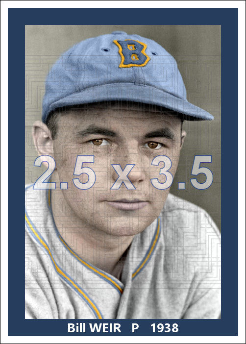Bill Weir - 1938 Boston Bees - choose a size & style