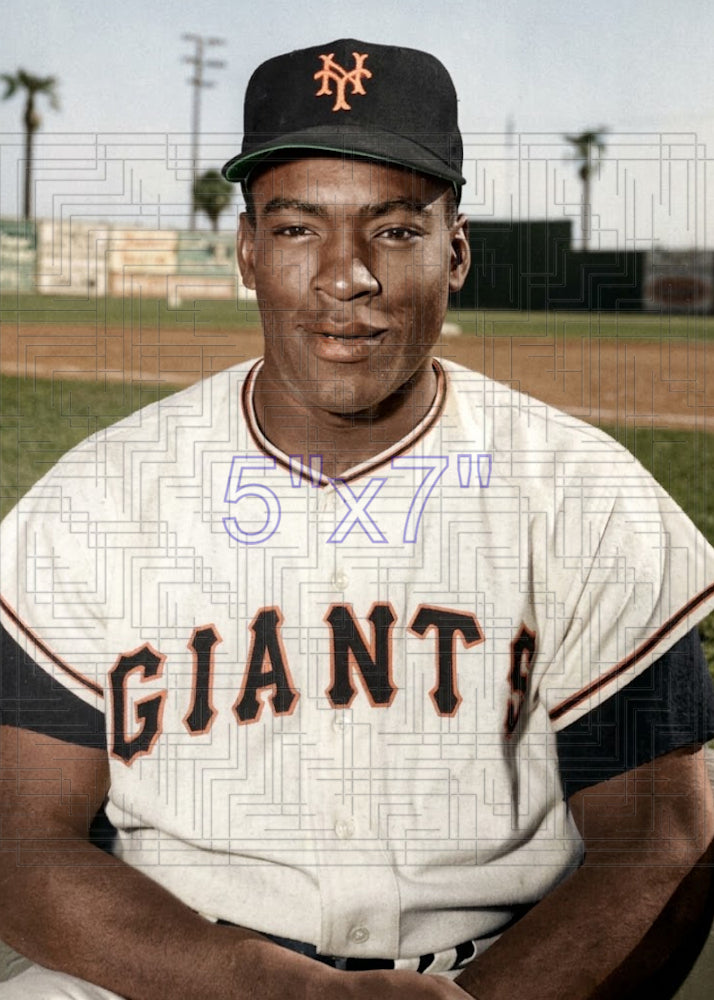Bill White - 1956 New York Giants - choose a size & style