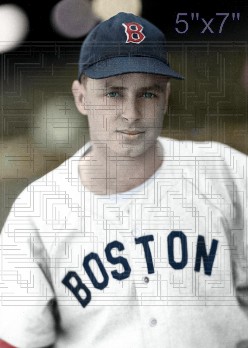Bill Zuber - 1946 Boston Red Sox - choose a size & style