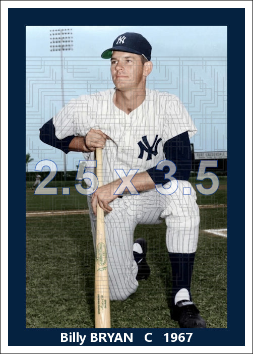 Billy Bryan - 1967 New York Yankees - choose a size & style