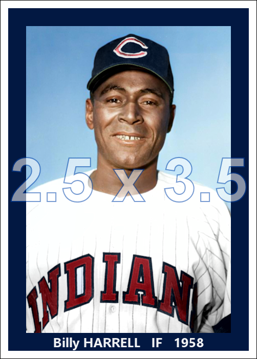 Billy Harrell - 1958 Cleveland Indians - choose a size & style