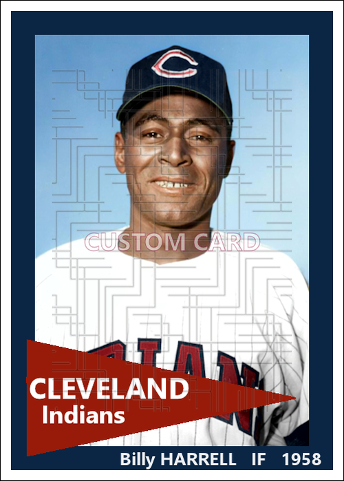 Billy Harrell - 1958 Cleveland Indians - choose a size & style