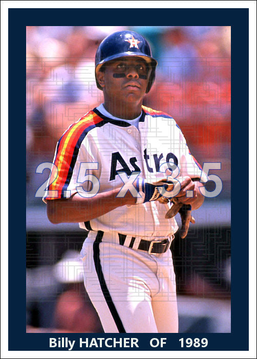 Billy Hatcher - 1989 Houston Astros - choose a size & style