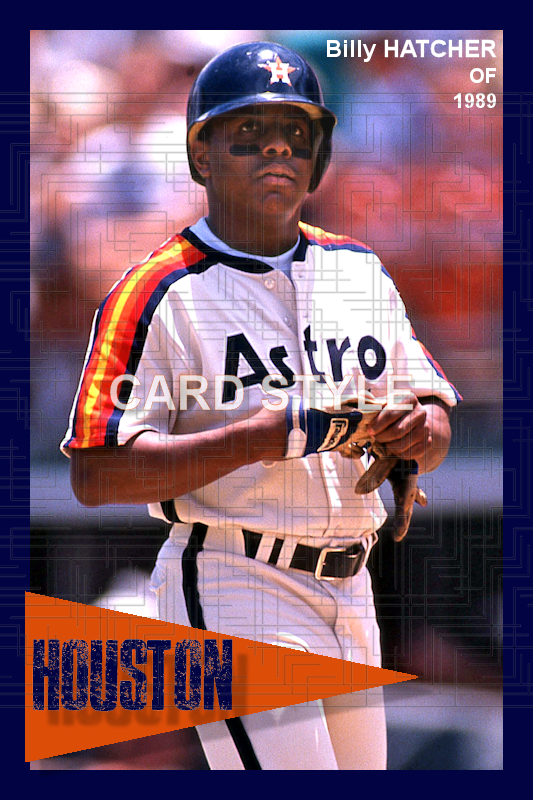 Billy Hatcher - 1989 Houston Astros - choose a size & style