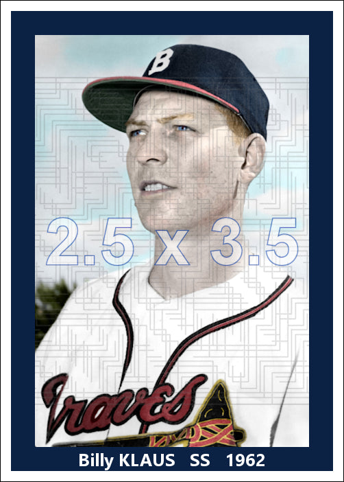 Billy Klaus - 1952 Boston Braves - choose a size & style