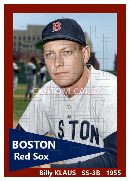 Billy Klaus - 1955 Boston Red Sox - choose a size & style