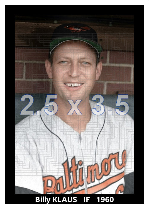 Billy Klaus - 1960 Baltimore Orioles - choose a size & style
