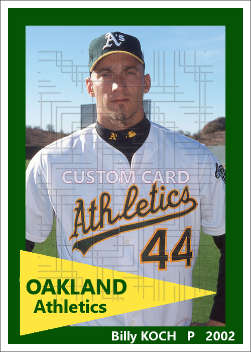 Billy Koch - 2002 Oakland Athletics - choose a size & style