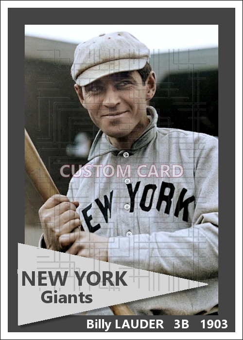 Billy Lauder - 1903 New York Giants - choose a size & style
