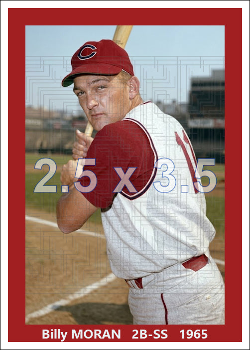 Billy Moran - 1965 Cleveland Indians - choose a size & style