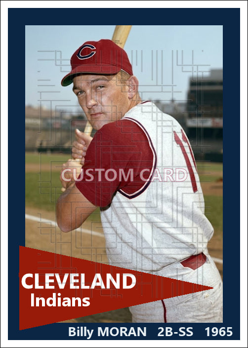 Billy Moran - 1965 Cleveland Indians - choose a size & style