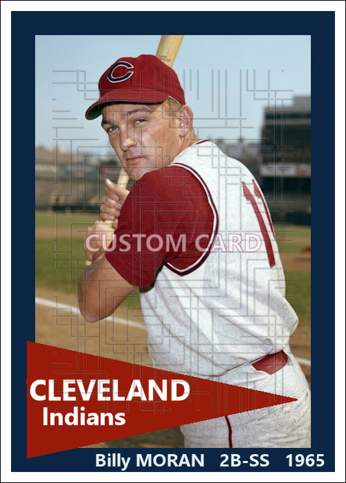Billy Moran - 1965 Cleveland Indians - choose a size & style