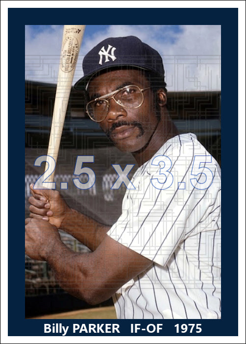 Billy Parker - 1975 New York Yankees - choose a size & style