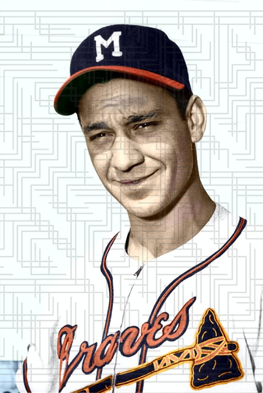Billy Queen - 1954 Milwaukee Braves - choose a size & style