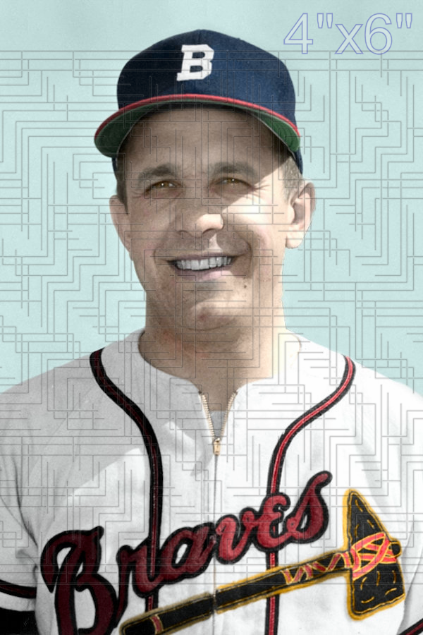 Billy Reed - 1952 Boston Braves - choose a size & style