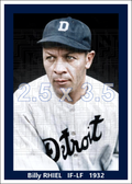 Billy Rhiel - 1932 Detroit Tigers - choose a size & style