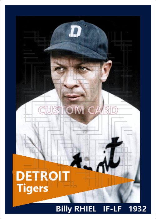 Billy Rhiel - 1932 Detroit Tigers - choose a size & style