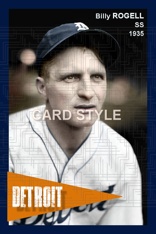 Billy Rogell - 1935 Detroit Tigers - choose a size & style