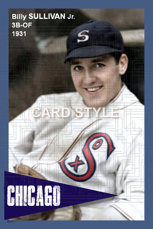 Billy Sullivan Jr. - 1931 Chicago White Sox - choose a size & style
