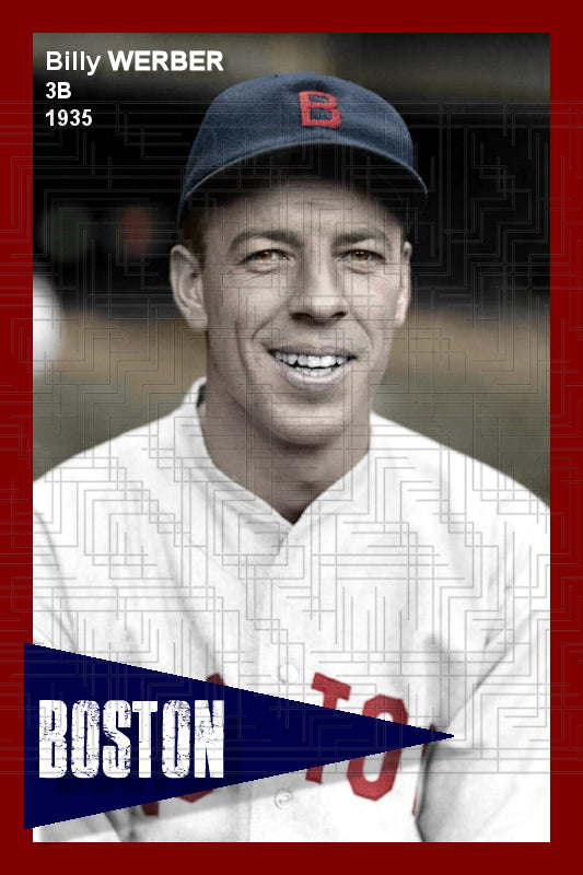 Billy Werber - 1935 Boston Red Sox - choose a size & style