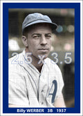 Billy Werber - 1937 Philadelphia Athletics- choose a size & style