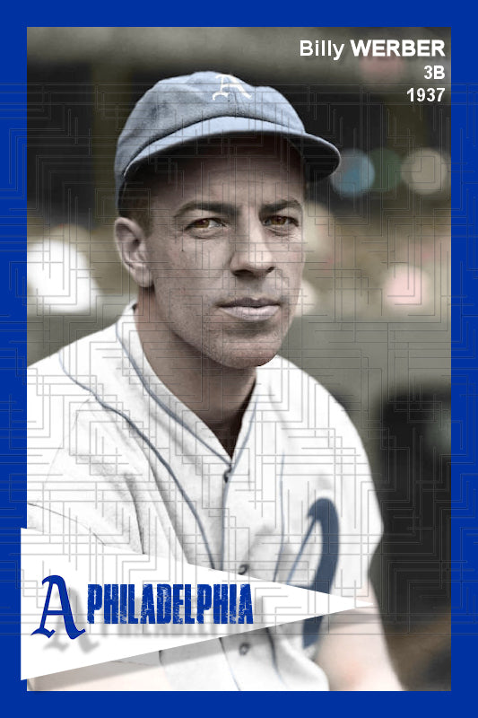 Billy Werber - 1937 Philadelphia Athletics- choose a size & style