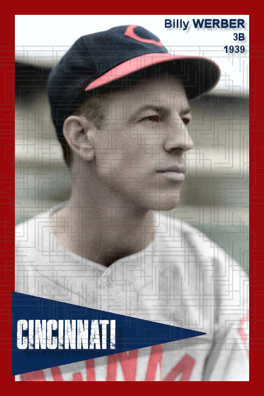 Billy Werber - 1939 Cincinnati Reds - choose a size & style