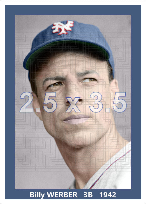 Billy Werber - 1942 New York Giants - choose a size & style