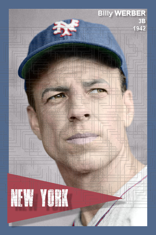 Billy Werber - 1942 New York Giants - choose a size & style